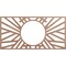 Ekena Millwork Hoover Wood Fretwork Pierced Ceiling Medallion, Wood (Paint Grade), 18"W x 9"H x 6 5/8"ID x 3/8"T CMWP18X09X0375HOMF - alternate 1